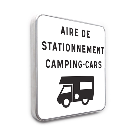 Panneau: Bureau d'accueil - signalétique entrée camping