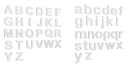 184 lettres + symboles adhésifs H.20 mm Noir