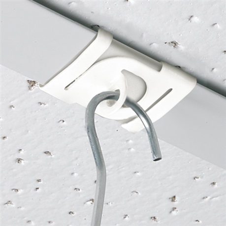 Crochet métal fixation faux plafond - Direct Signalétique