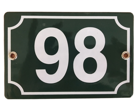 Plaque boîte aux lettres personnalisable avec numéro maison PVC