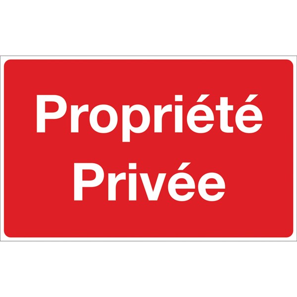 Panneau parking privé propriété privée avec sigle - Sticker Communication