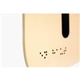Plaque de porte Touchy® Square - WC Filles - 120 x 120 mm - Relief et braille