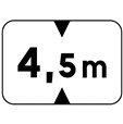 Panonceau Hauteur limitée - M4v pour panneaux routiers