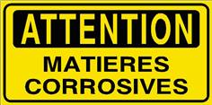 Attention Matières corrosives - STF 2807S