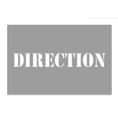 Pochoir Direction - H 600 x L 900 mm