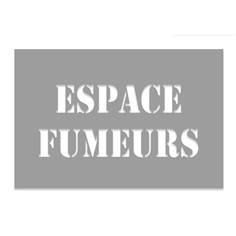 Pochoir Espace Fumeurs - H 600 x L 900 mm