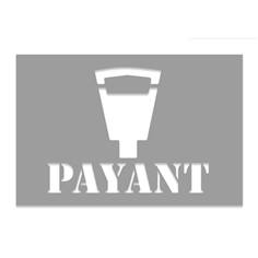 Pochoir Parking Payant - H 600 x L 900 mm
